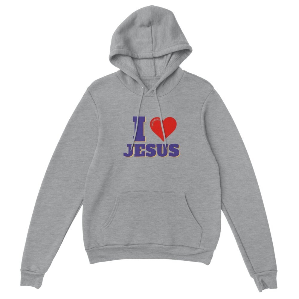 I love Jesus hoodie premium INSPIREZIA