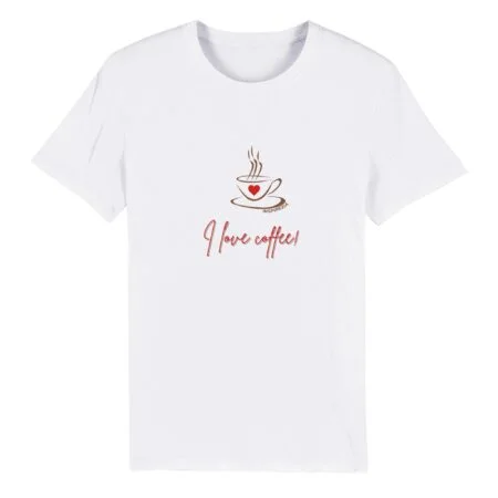 I love coffee eco friendly t shirt INSPIREZIA