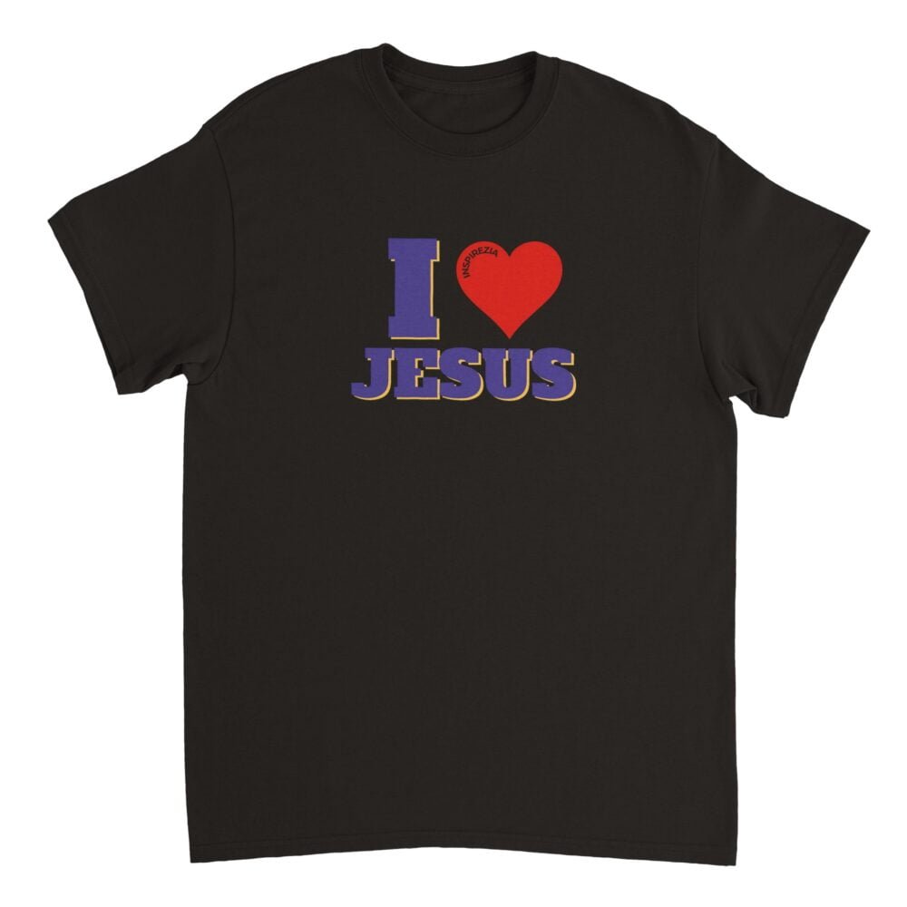 I love Jesus t shirt INSPIREZIA