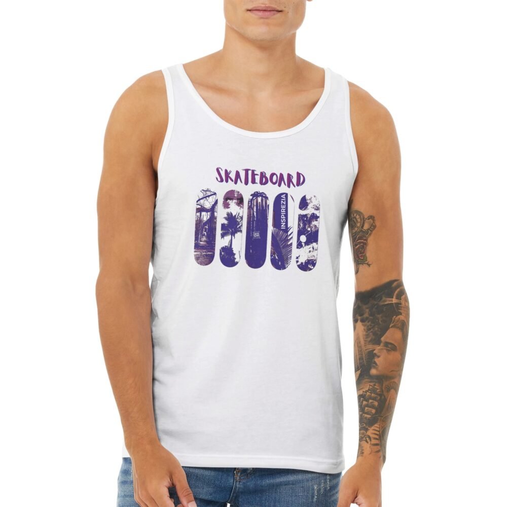 Skateboard tank top premium INSPIREZIA