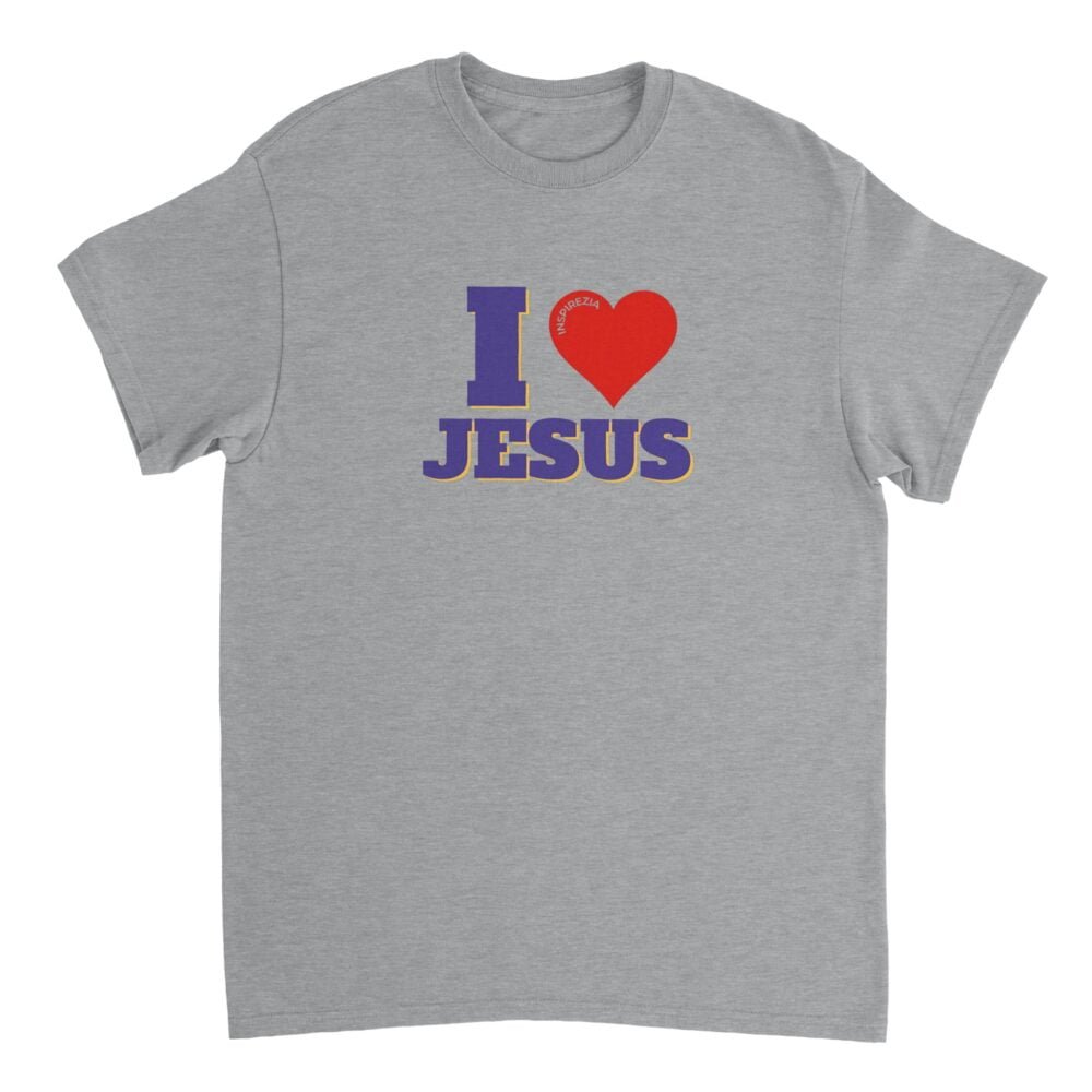 I love Jesus t shirt INSPIREZIA