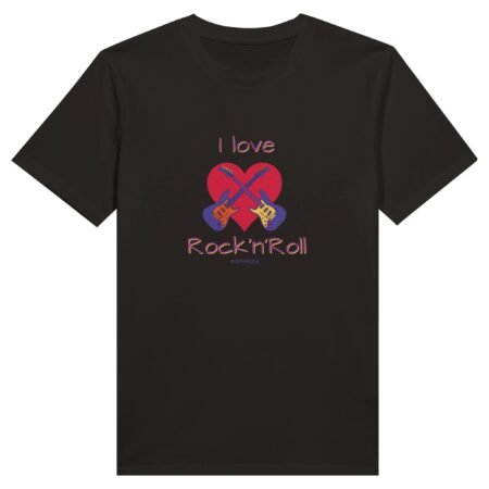 I love rock n roll eco friendly t shirt INSPIREZIA