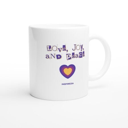 Love, joy, and peace mug INSPIREZIA