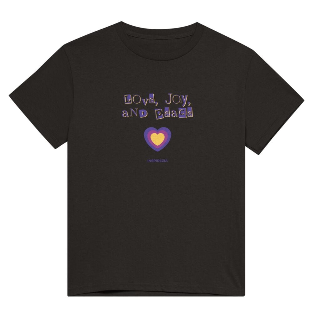 Love, joy, and peace t shirt INSPIREZIA