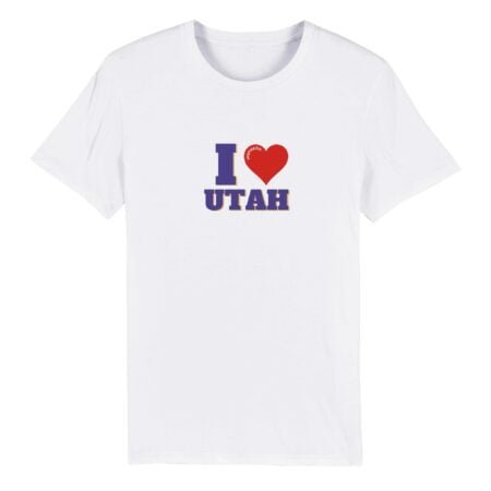 I love utah eco friendly t shirt INSPIREZIA