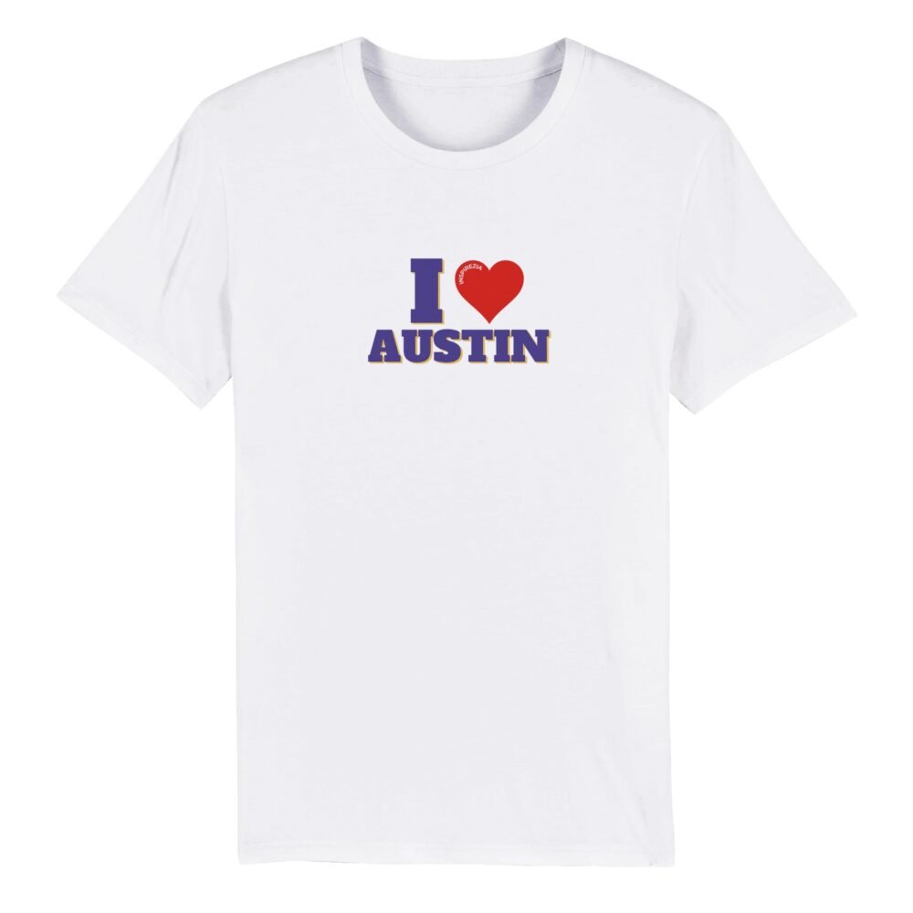 I love austin eco friendly t shirt INSPIREZIA