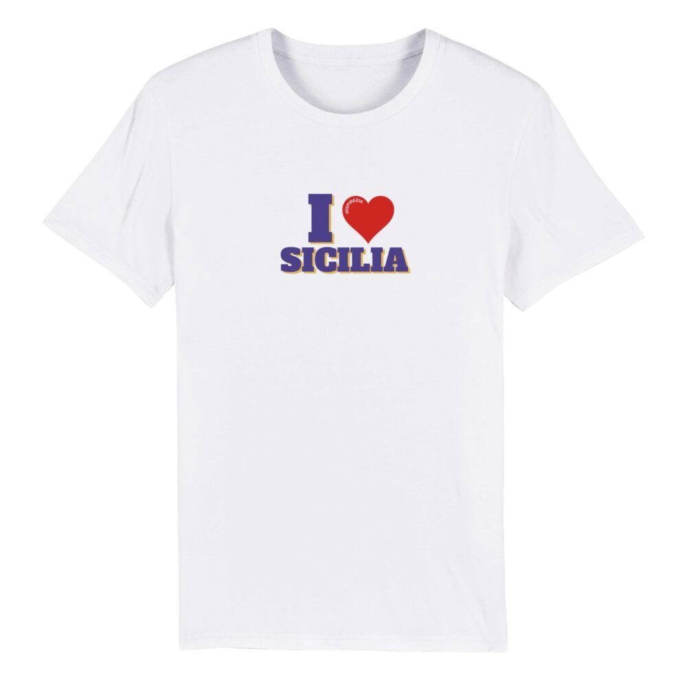 I love sicilia eco friendly t shirt INSPIREZIA