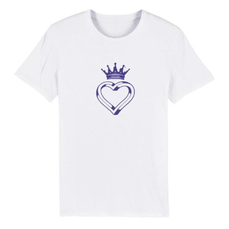 Crown heart eco friendly t shirt INSPIREZIA