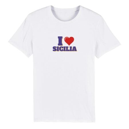 I love sicilia eco friendly t shirt INSPIREZIA