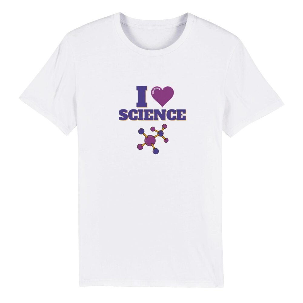 I love science eco friendly t shirt INSPIREZIA