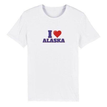 I love alaska eco friendly t shirt INSPIREZIA