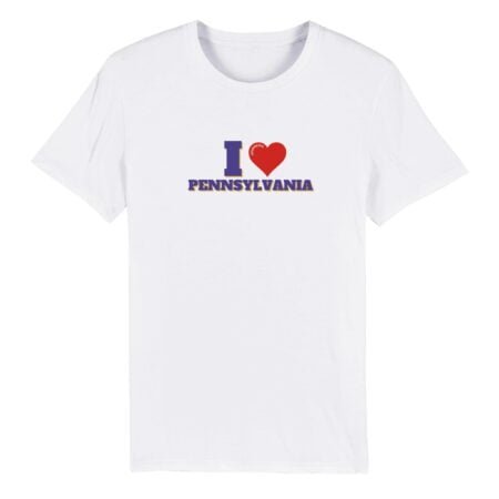 I love pennsylvania eco friendly t shirt INSPIREZIA