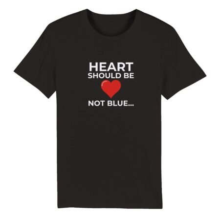 Heart should be red eco friendly t shirt INSPIREZIA