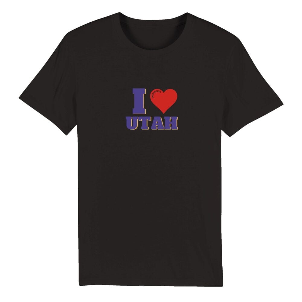 I love utah eco friendly t shirt INSPIREZIA