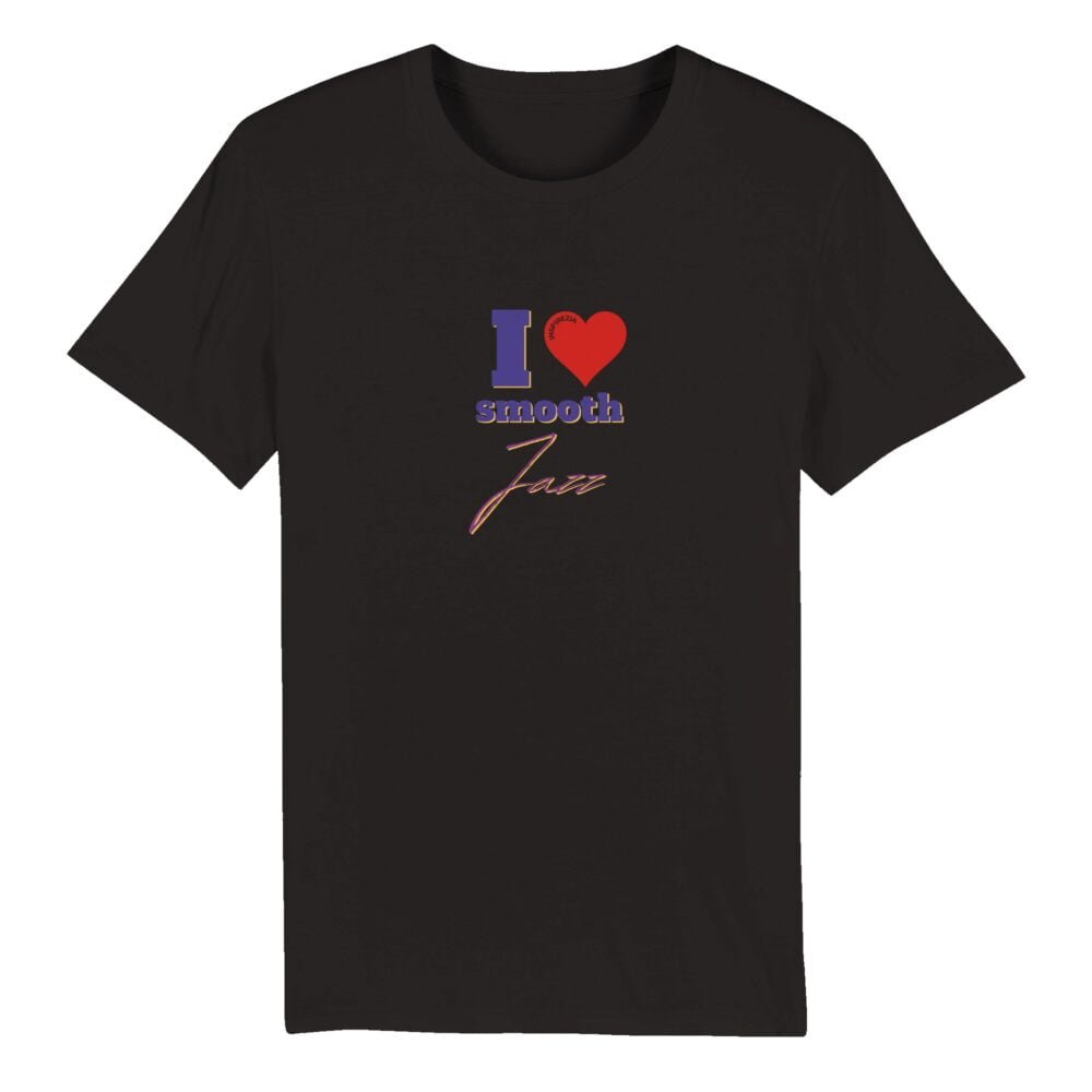 I love smooth jazz eco friendly t shirt INSPIREZIA