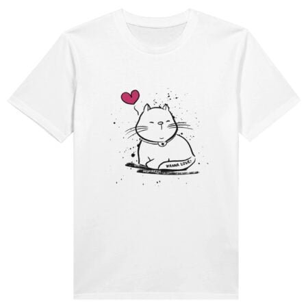 Cats in love eco friendly t shirt INSPIREZIA