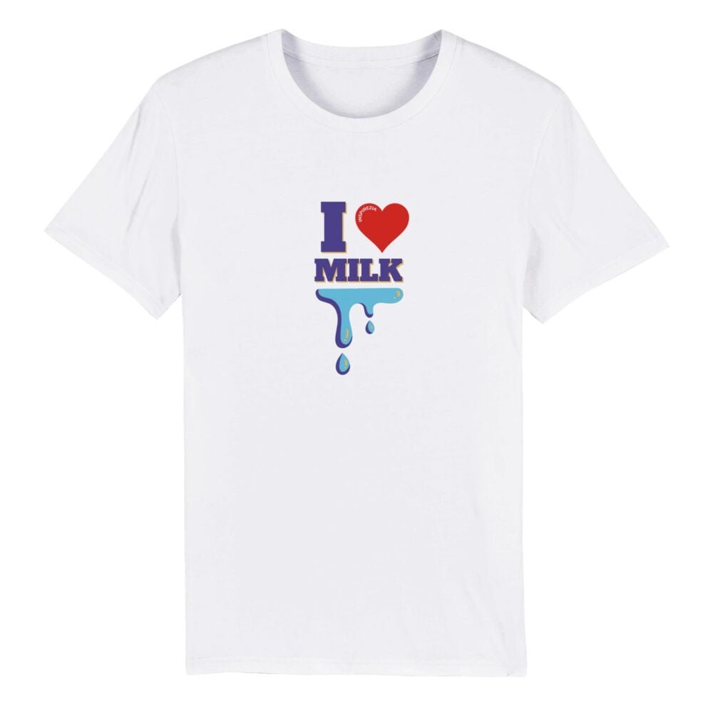 I love milk eco friendly t shirt INSPIREZIA