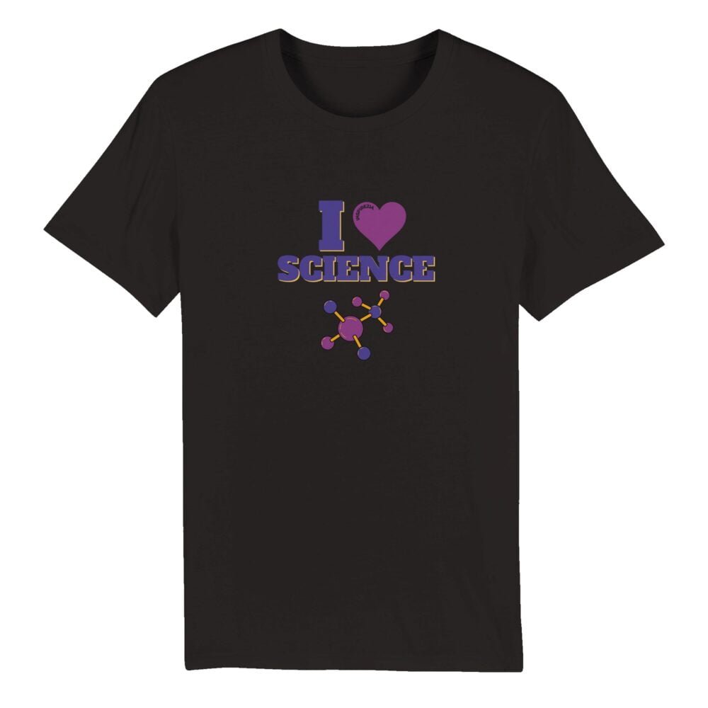 I love science eco friendly t shirt INSPIREZIA