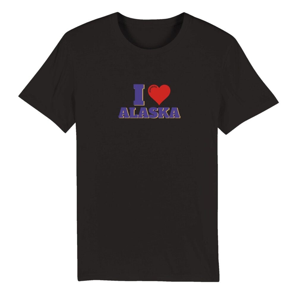 I love alaska eco friendly t shirt INSPIREZIA