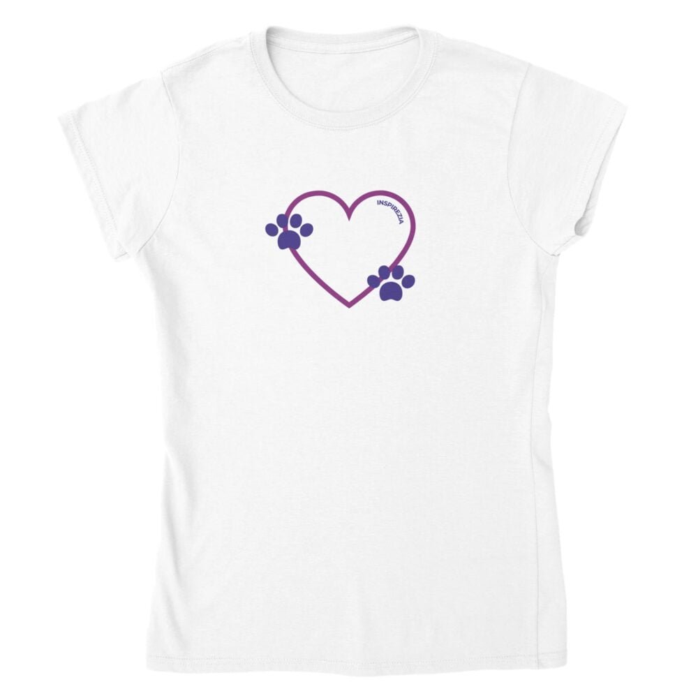 Dog paws women’s t shirt INSPIREZIA