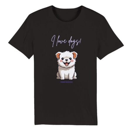 I love dogs eco friendly t shirt INSPIREZIA