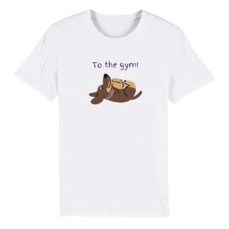 Crazy dog funny eco friendly t shirt INSPIREZIA